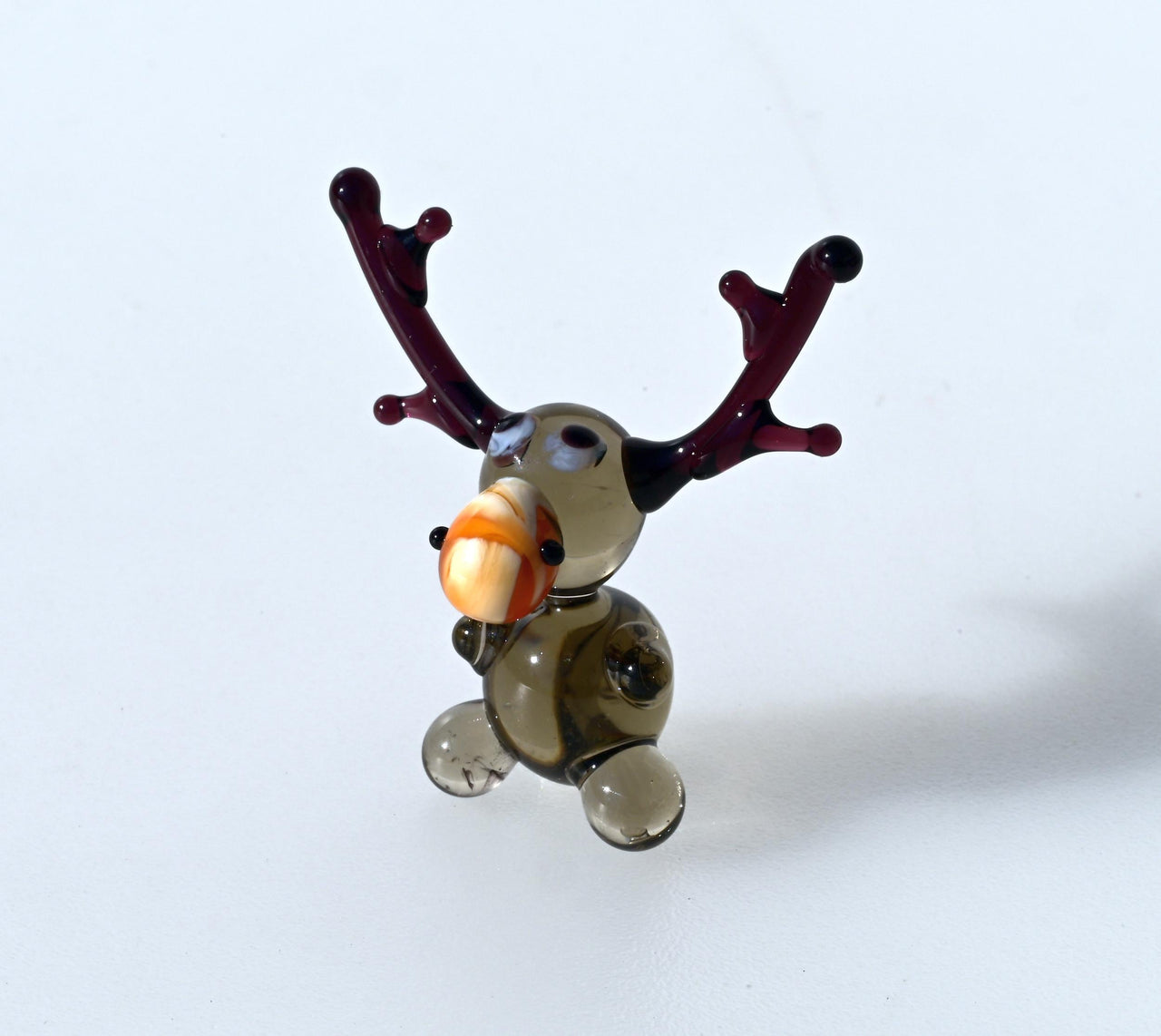 Moose, Moose Gifts, Tiny Glass Animals, Glass Animals, Moose Decor, Miniature Glass Animals, Moose Art, Glass Moose Whimsical Decor