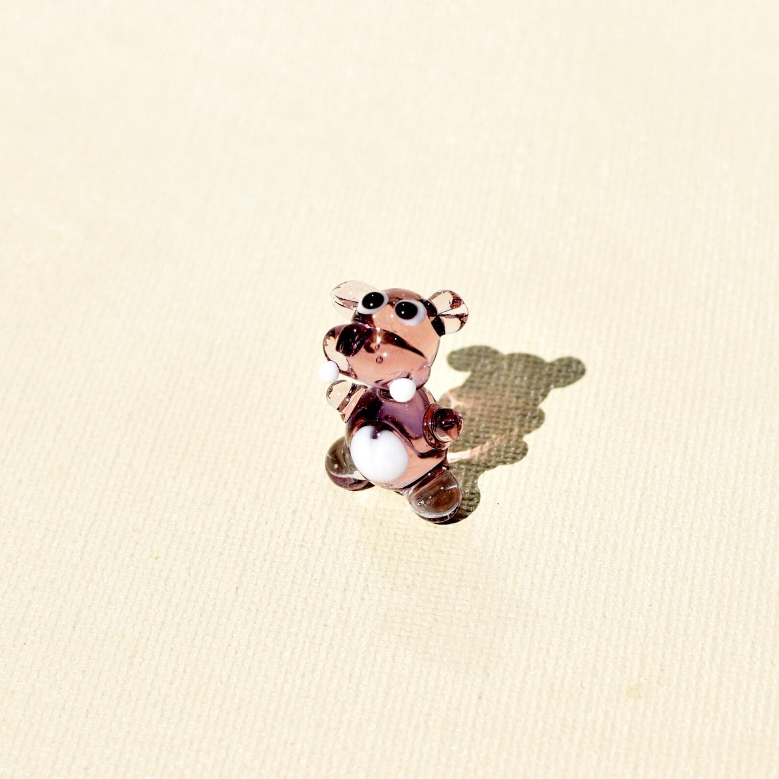 House Hippo, Tiny Glass Animals, Hippo Gifts, Hippopotamus, Safari Animals, Purple Hippo, Miniature Glass Animals Figurine, Cute Gift