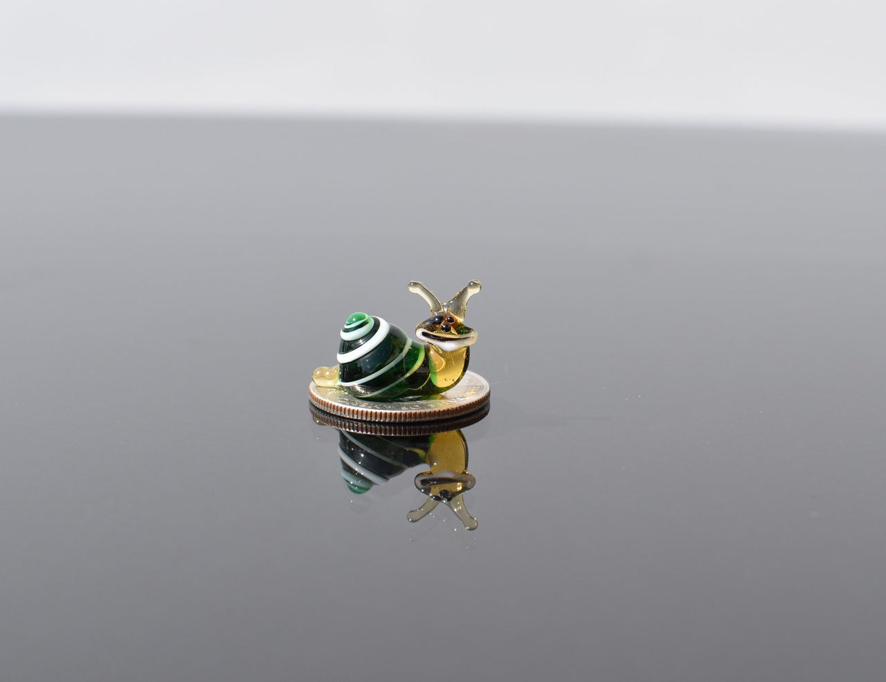 Green Glass Snail, Snail Decor, Snail, Glass Animals, Tiny Glass Animals, Snail Figurine, Glass Snail, Snail Gifts, Mini Glass Animals