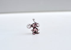 Elephant Figurine, Purple Elephant, Glass Animals, Elephant Gifts, Tiny Glass Animals, Elephant Decor, Glass Elephant, Mini Glass Animals