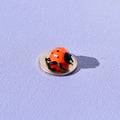 Lampwork Glass Ladybug Miniature: Whimsical Collectible Figurine