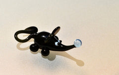 Hand Blown Glass Mouse Figurine - Unique Gift for Animal Lovers