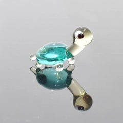 Tiny Glass Animals - Glass Turtle Figurines - Turtle Gift - Blown Miniature Glass Animals - Small Glass Turtle Decor