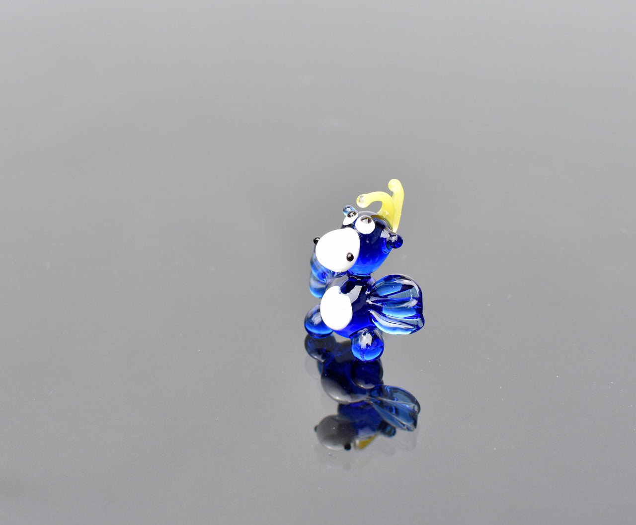 Dragon Miniature, Dragon Gifts, Tiny Glass Animals, Fantasy Miniatures, Glass Dragon, Mini Glass Animals, Dragon Statue, Blue Dragon