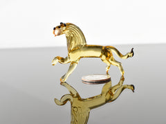 Leo Zodiac Gift, Lion Sculpture, Lion Statue, Glass Lion Figurine, Blown Glass Animals, Desk Decor, Amber Glass Gift for Men