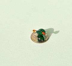 Tiny Glass Animals, Glass Crab, Mini Glass Animals, Summer Decor, Crab Decor, Beach Art, Sea Animals, Hand Blown Glass, Glass Animals, Crabs