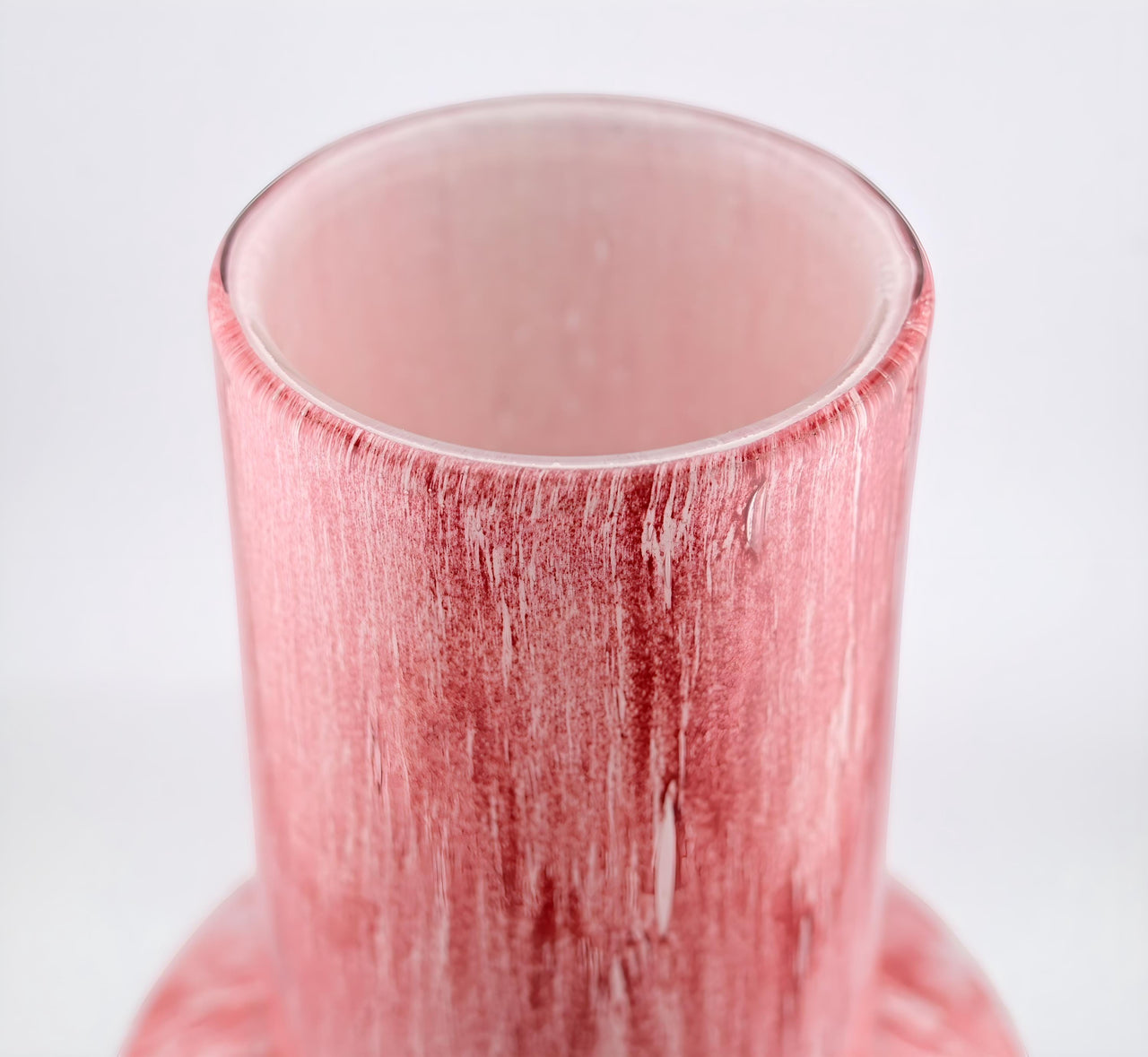 Vases for Flowers Unique - Pink Art Deco  Vase - Blown Glass Vase - Murano Glass Vase - Glass Flower Vase - Unique Vase Decor - Modern