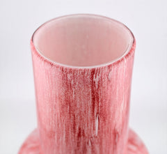 Pink Glass Flower Vase