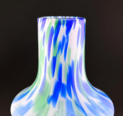 Polish Glass Vase | Unique Flower Vase | Blown Glass Vase | Handmade Art Deco Vase | Murano Glass Vase | Modern Home Decor Gift for Her