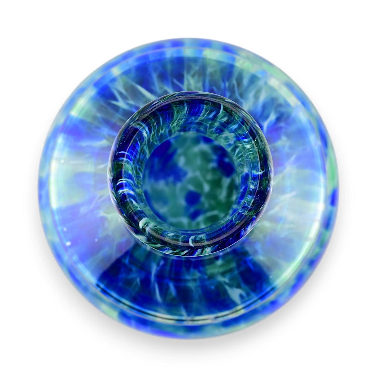 Cobalt Blue Glass Vase - Hand Blown Vase - Blue Murano Glass Vase For Flowers - Blue Glass Vase - Unique Vase Home Decor Gift