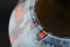 Hand-Blown Art Deco Glass Vase – Handmade Murano-Style Statement Decor