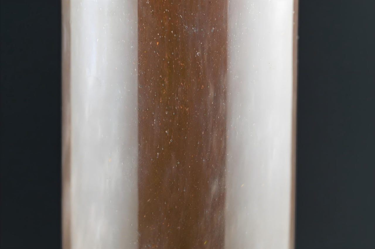 Brown Glass Vase - Glass Cylinder Vase - Heavy Glass Vase - Dark Brown Vase - Hand Blown Glass Vase - Home Decor Gift for Her