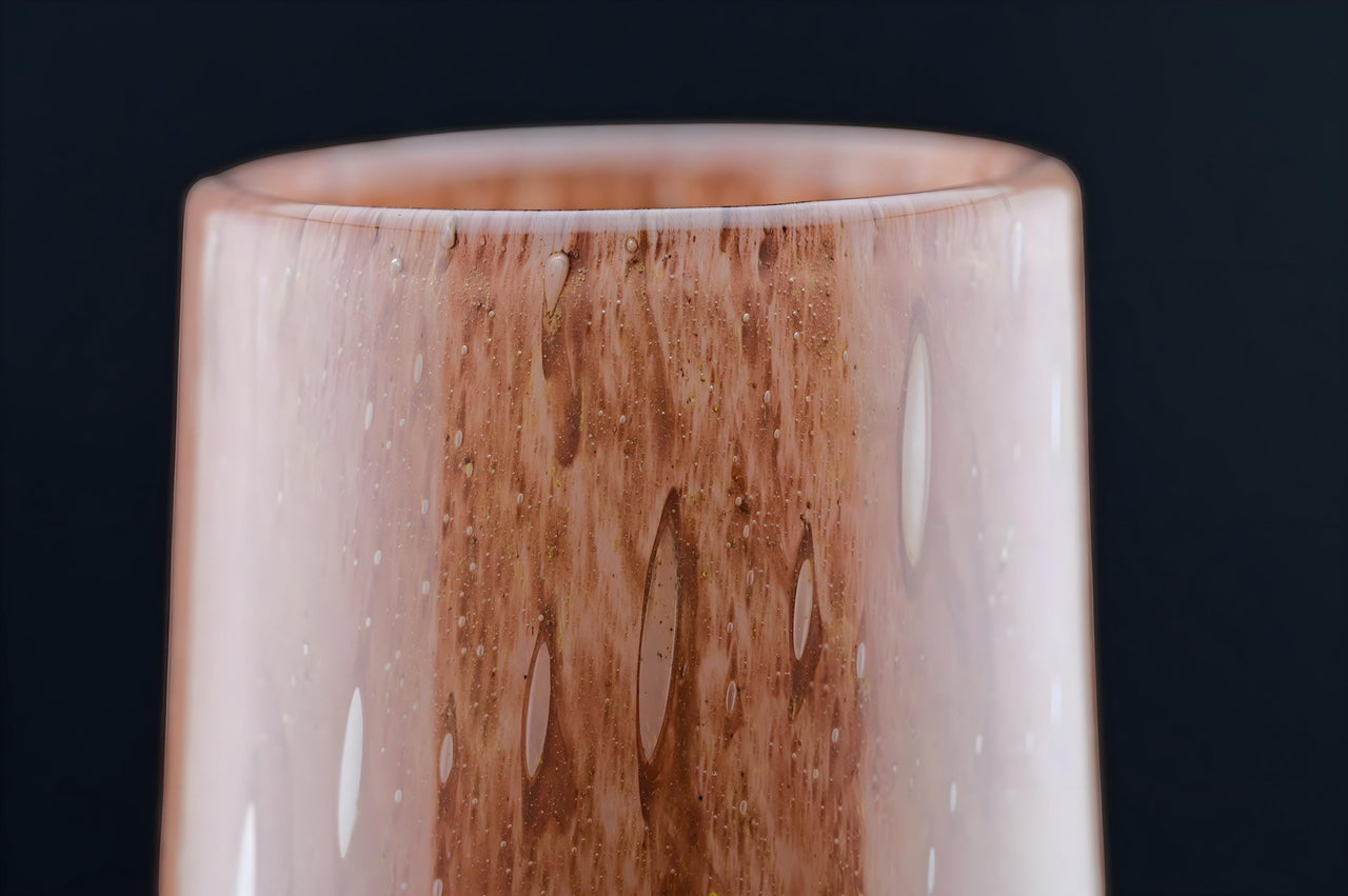 Glass Vase For Flowers - Brown Art Deco Vase - Blown Glass Vase - Murano Glass Vase - Glass Flower Vase - Unique Vase Decor Modern