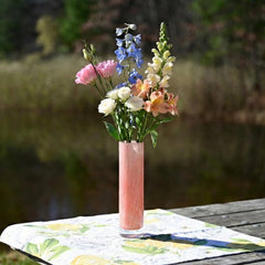 Pink Vase - Glass Flower Vase - Blown Glass Vase - Handmade Vase - Murano Glass Vase - Art Glass Vase Decor Gift for Her