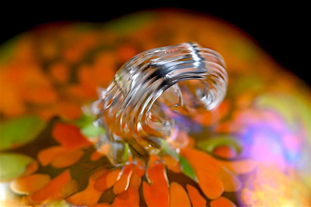 Glass Pumpkin - Hand Blown Orange Art Glass Pumpkin - Blown Glass Pumpkins - Handblown Glass Pumpkin - Stained Glass Pumpkin Decor