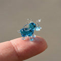 Baby Elephant, Blue Glass Elephant, Elephant Gifts, Tiny Glass Animals, Elephant Figurine, Glass Animals, Mini Glass Animals, Art, Decor
