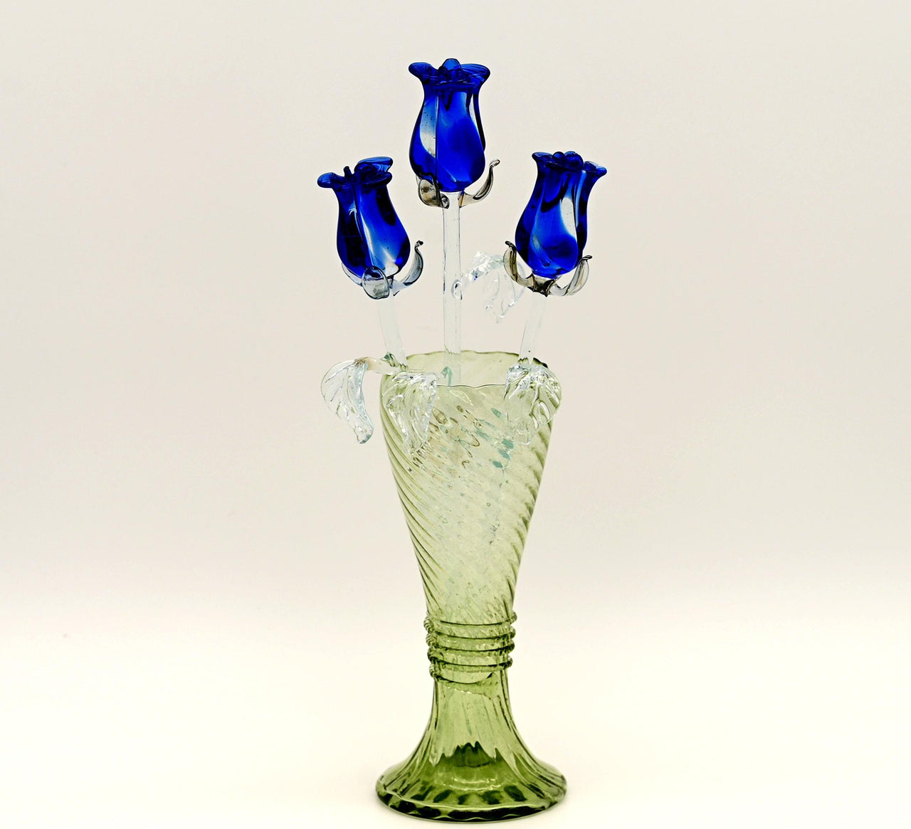 Blue Glass Rose, Glass Flower Bouquet, Glass Flowers, Glass Roses, Forever Rose, Something Blue, Wedding Gift, Mothers Day Gifts, Glass Art