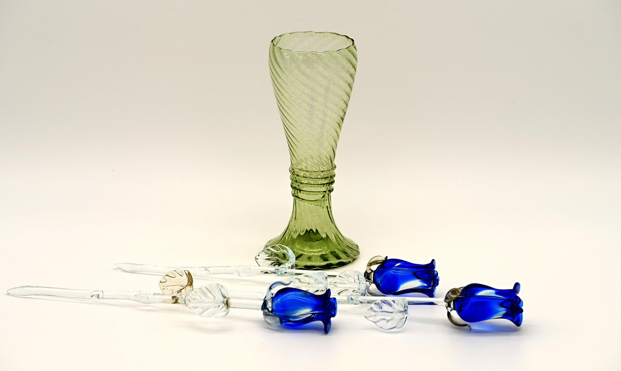 Blue Glass Rose, Glass Flower Bouquet, Glass Flowers, Glass Roses, Forever Rose, Something Blue, Wedding Gift, Mothers Day Gifts, Glass Art