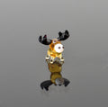 The world smallest Moose glass figurine for your glass menagerie glass animals collection