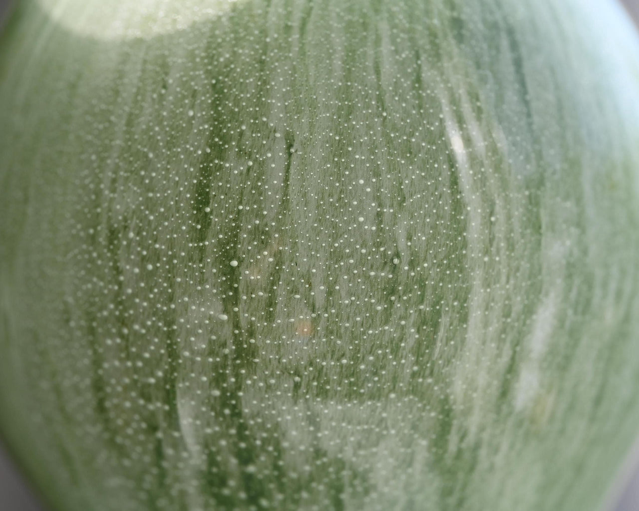 Sage Green Vase - Double Gourd Hand Blown Glass Vase - Art Deco Vase - Murano Glass Vase - Vase for Flowers  - Modern Art Glass Home Decor