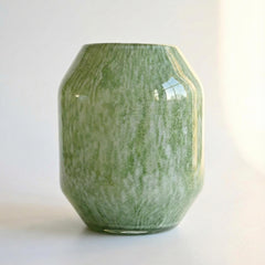 Sage Green Glass Flower Vase