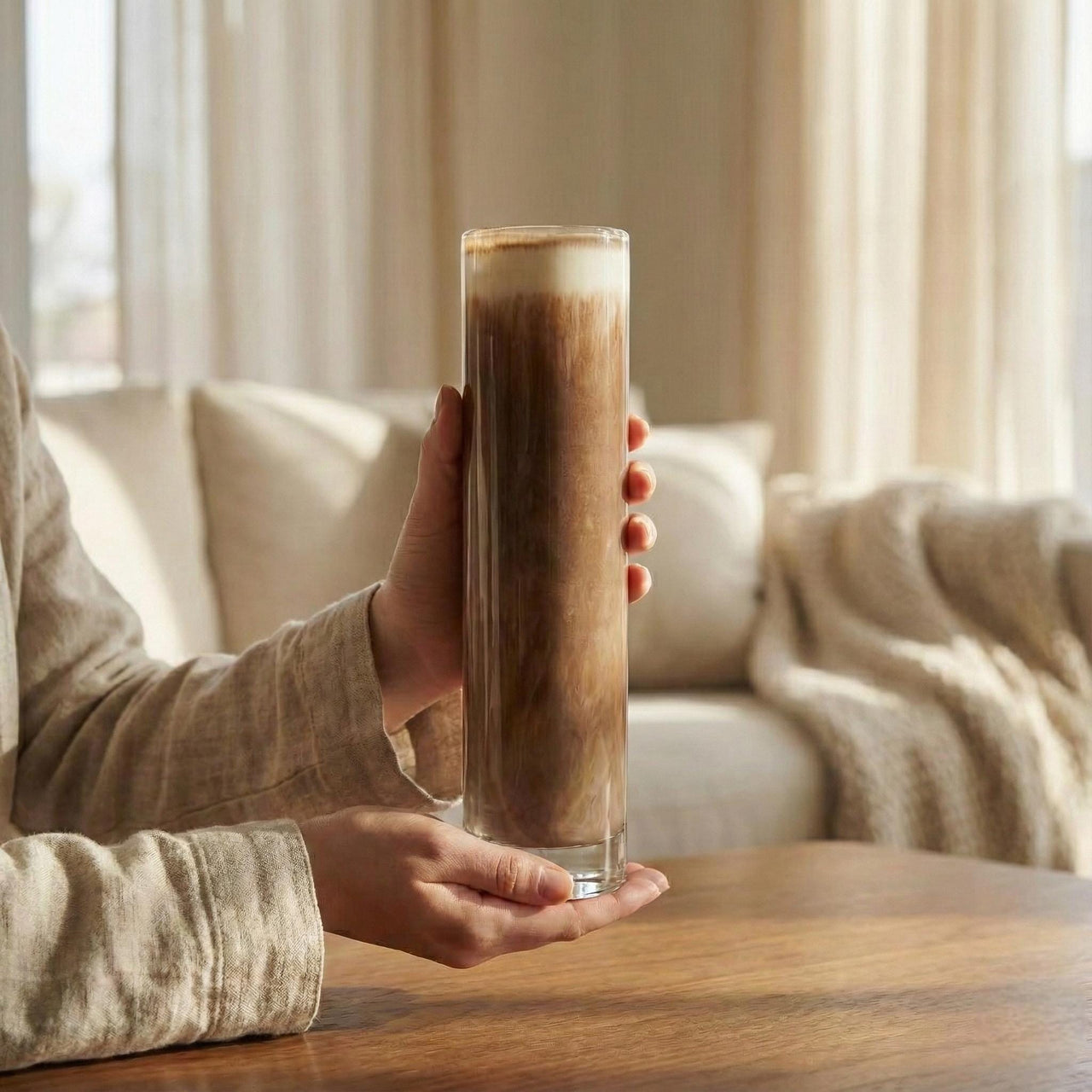 Hand Blown Cylinder Glass Vase