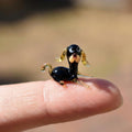 Lampwork Glass Dog Figurine: Tiny Whimsical Miniature