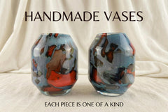 Hand Blown Pastel Glass Vase