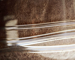 Golden Striped Large Glass Vase