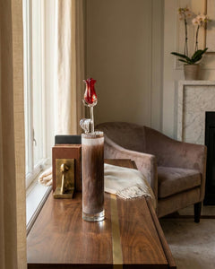 Crystal Rose Glass Centerpiece