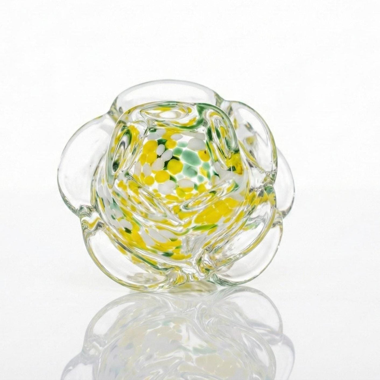 Yellow & Green Rose Paperweight