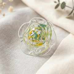 Yellow & Green Rose Paperweight