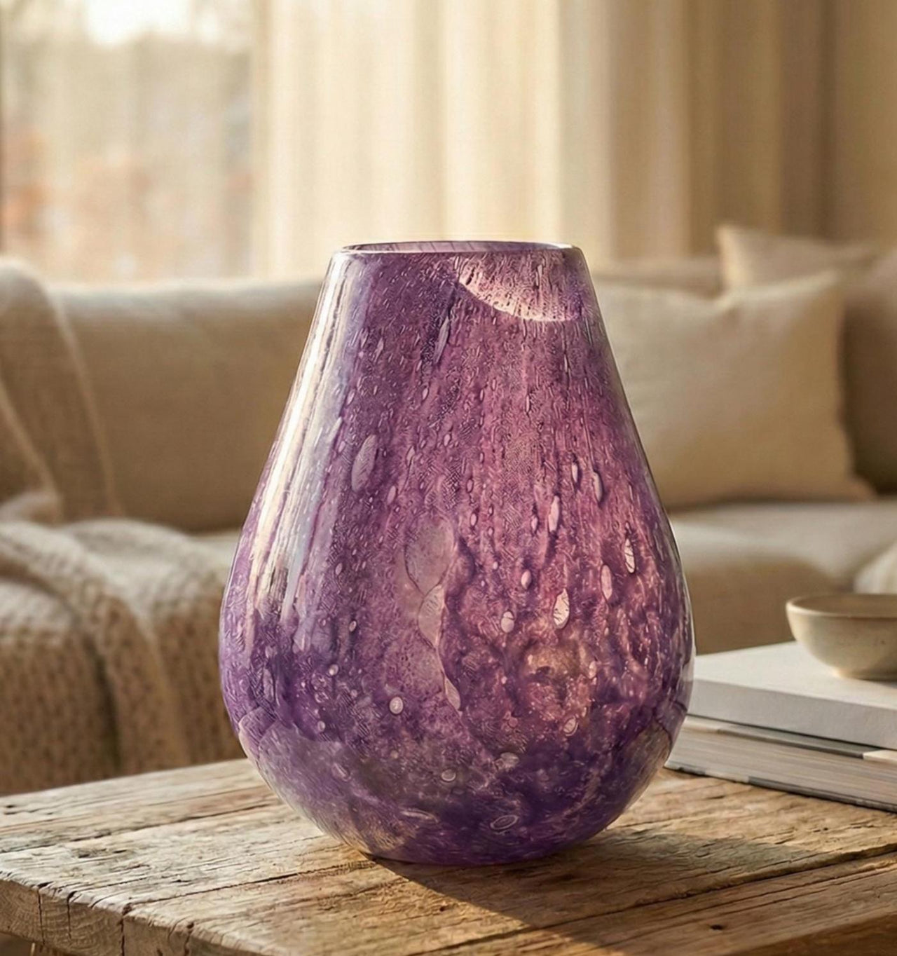 Purple Bloom Iris Centerpiece