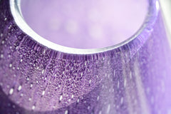 Purple Vase - Extra Large Vases - Blown Glass Vase - Art Deco Vase - Handmade Murano Glass Vase for Flowers - Home Decor Gift for Her