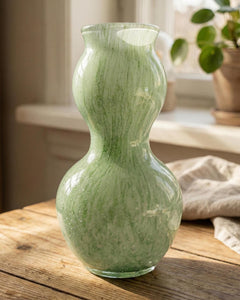 Sage Green Art Glass Vase