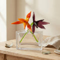 Mini Glass Flowers, Glass Birth Month Flower, Orange Bird of Paradise Art, Glass Flowers Bouquet, Forever Flowers, Spring Mothers Day Gifts