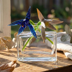 White Bird of Paradise Art, Mini Glass Flowers Bouquet, Glass Birth Month Flower, Forever Flowers, Glass Flower Bouquet, Mothers Day Gifts