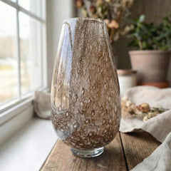 Minimalist Brown Glass Vase