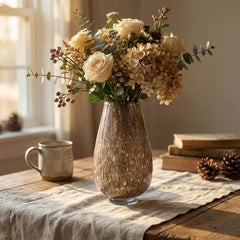 Minimalist Brown Glass Vase