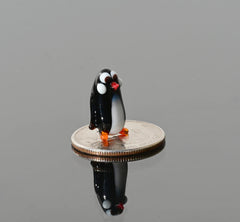 Tiny Glass Animals, Penguin Gifts, Mini Glass Animals, Penguin Gift, Glass Bird Figurine, Penguin Art, Glass Bird, Penguins, Penguin