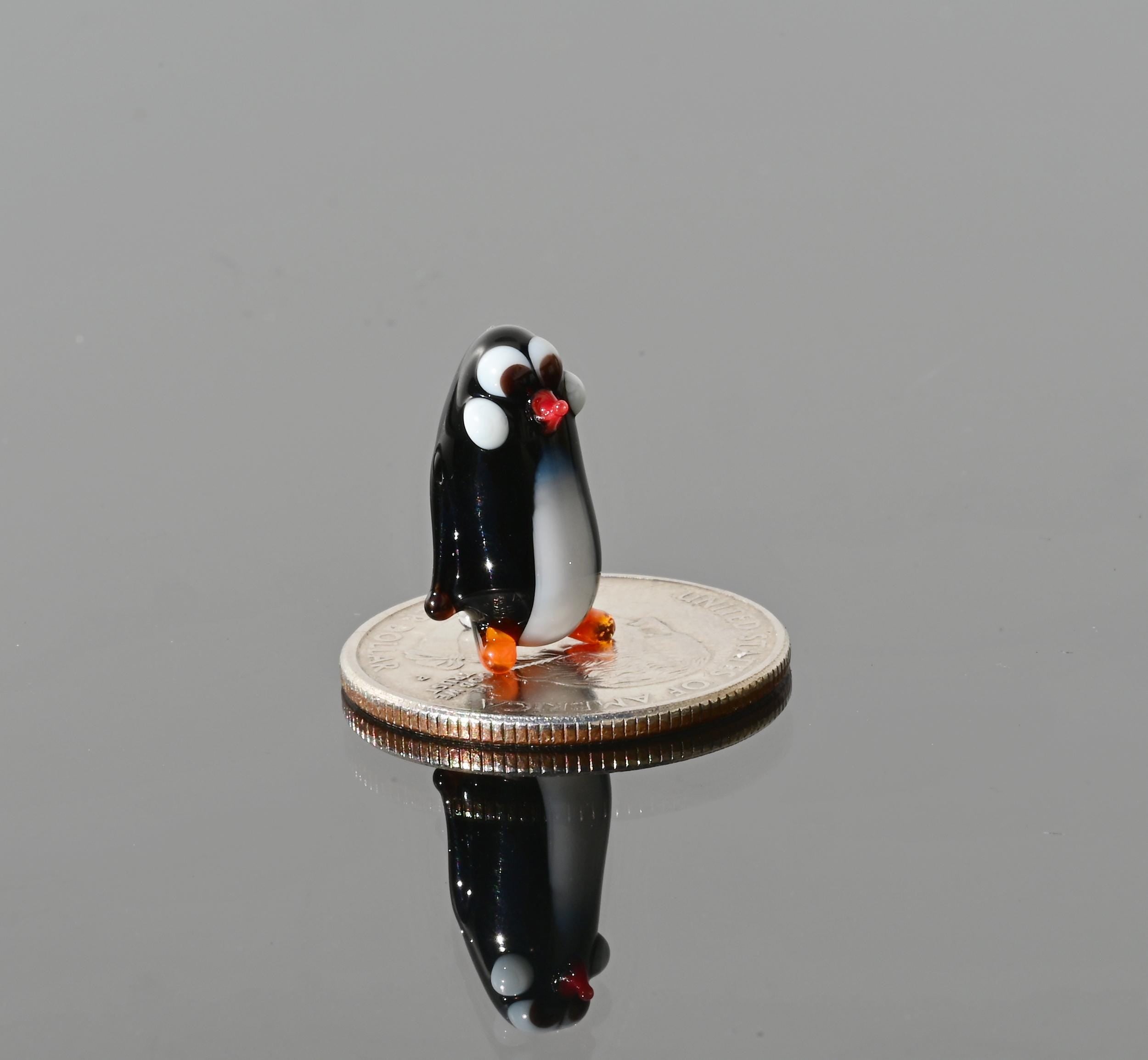 Tiny Glass Animals, Penguin Gifts, Mini Glass Animals, Penguin Gift, Glass Bird Figurine, Penguin Art, Glass Bird, Penguins, Penguin