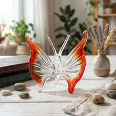 Butterfly Art, Butterfly Decor, Butterfly Gifts, Glass Sculpture, Glass Butterfly, Glass Animals, Monarch Butterfly, Butterfly Gift, Red