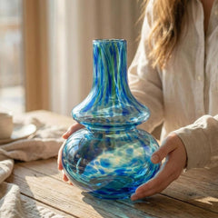 Hand Blown Cobalt Glass Vase