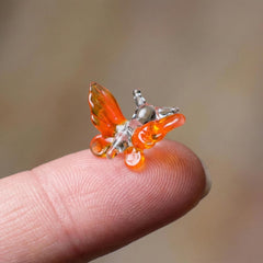 Tiny Glass Animals, Butterfly Gifts, Mini Glass Animals, Butterfly Decor, Butterfly Art, Glass Animals, Glass Butterfly, Glass Sculptures