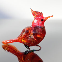 Cardinal Gifts, Glass Sculpture, Cardinal, Glass Bird, Cardinal Decor, Cardinal Memorial, Red Cardinal, Cardinal Art, Glass Bird Figurine