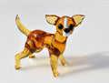 Amber Glass Chihuahua Figurine, Chihuahua Statue, Chihuahua Gifts, Chihuahua Memorial, Chihuahua Art, Dog Memorial Gift, Glass Dog, Puppy
