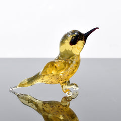 Yellow Bird, Glass Bird Figurine, Bird Sculpture, Bird Decor, Bird Lover Gifts, Glass Bird, Bird Figurine, Bird Art, Blown Glass Bird