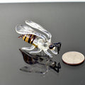 Hornet, Wasp, Yellow Jacket, Tiny Glass Animals, Mini Glass Animals, Glass Figures, Insect Decor, Blown Glass Animals, Honey Bee, Figure