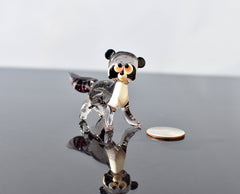 Racoon, Racoon Lover, Trash Panda, Racoon Gifts, Tiny Glass Animals, Mini Glass Animals, Glass Figures, Miniature Glass, Racoon Art