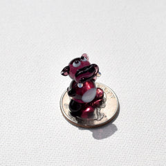 Hippo Gifts, Safari Animals, Glass Hippo Figurine, House Hippo, Glass Animals, Tiny Animal, Cute Gift, Desk Pet, Miniature Art